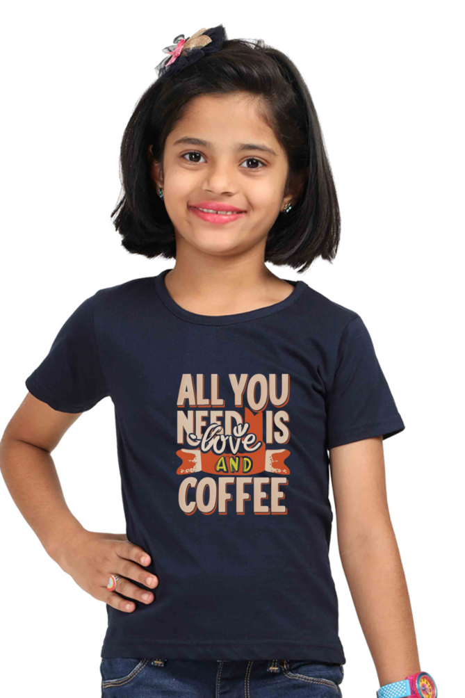 All you need is coffee and love Girls tops