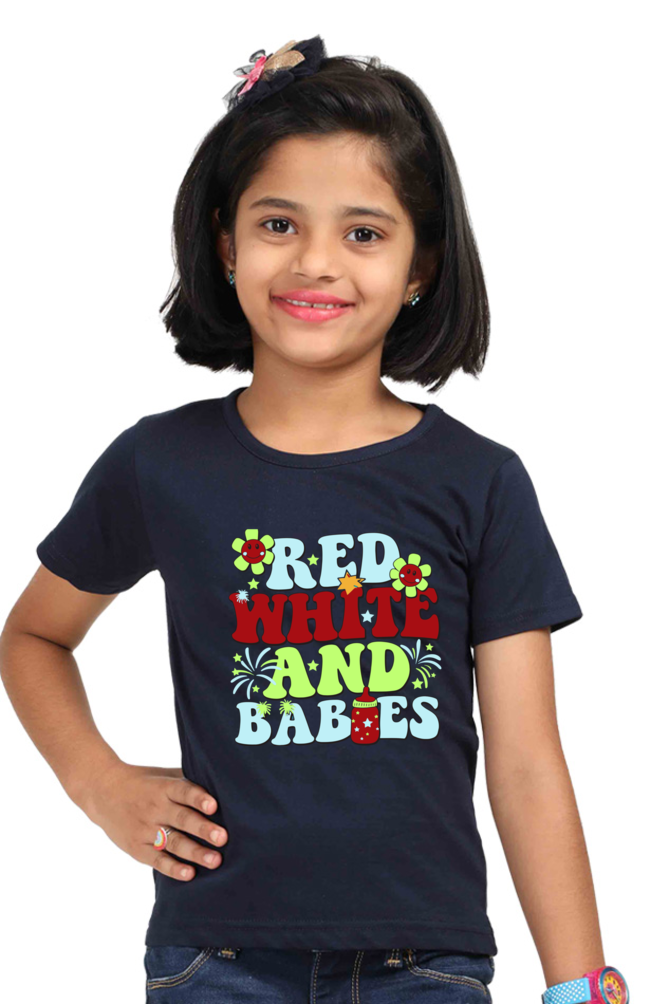 Baloon font Custom printed Girls T-Shirt