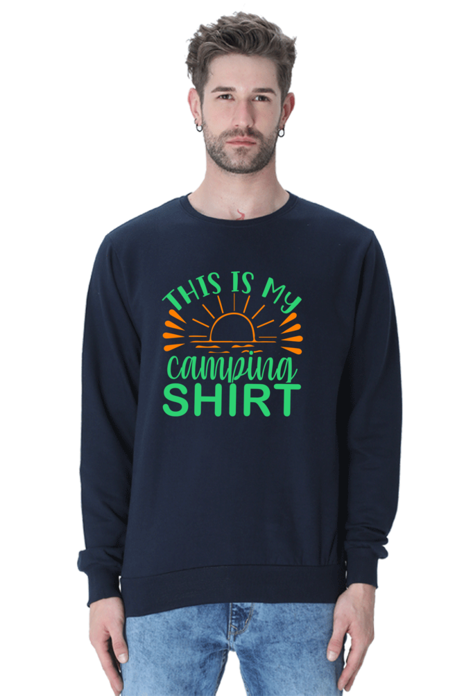 Cool Graphics printed sweatshirt for camping