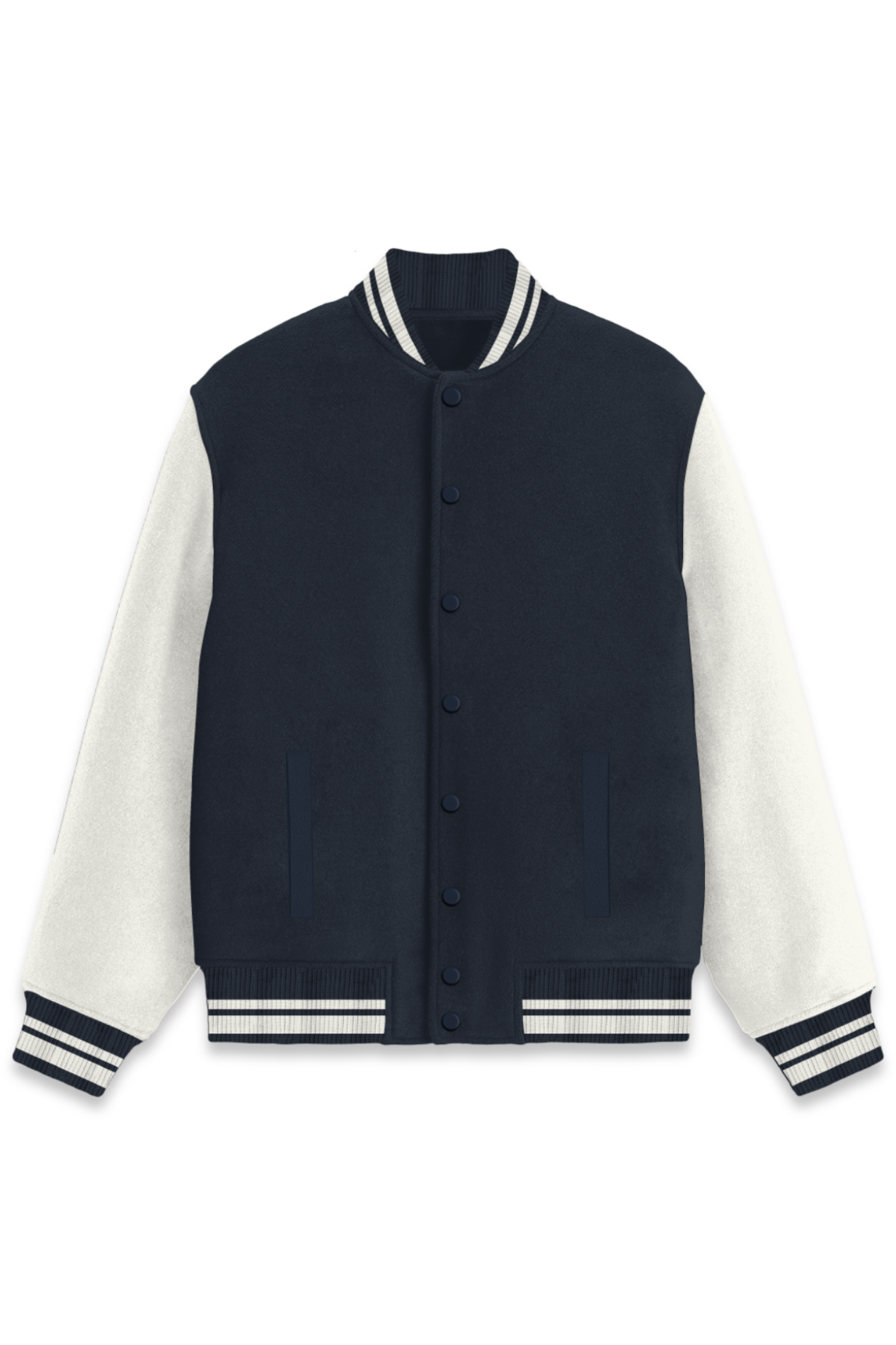 Plain Varsity Black Jacket - Classic Style, Modern Vibes