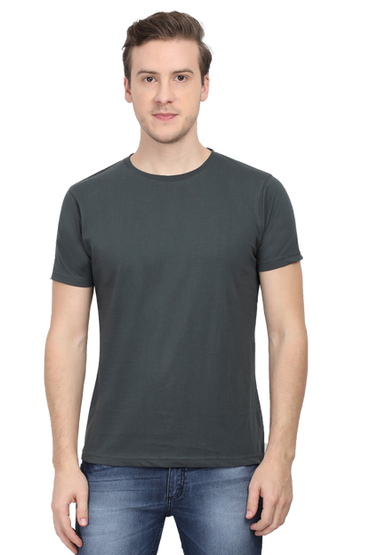 Plain Unisex Round Neck Classic T-Shirt - Soft Cotton, Perfect Fit, Timeless Style