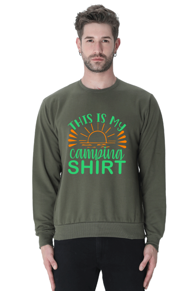 Cool Graphics printed sweatshirt for camping