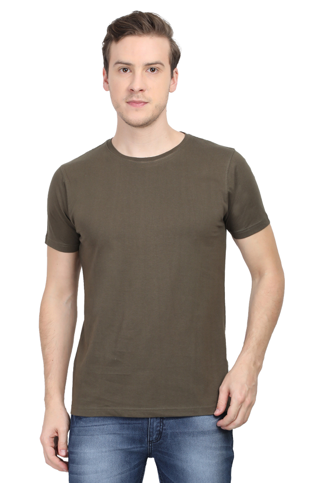 Plain Unisex Round Neck Classic T-Shirt - Soft Cotton, Perfect Fit, Timeless Style