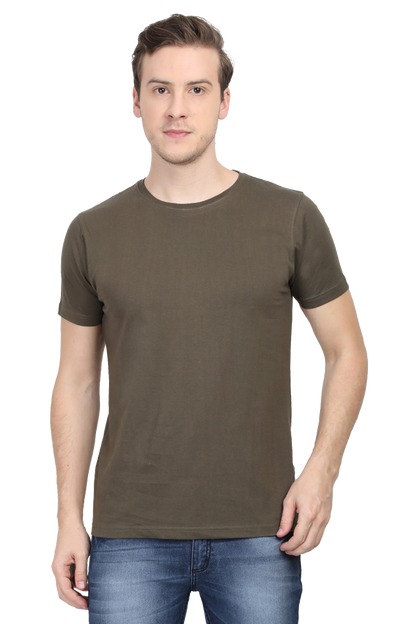 Plain Unisex Round Neck Classic T-Shirt - Soft Cotton, Perfect Fit, Timeless Style