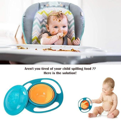 360 Degree Rotation Food Bowl - Baby Products