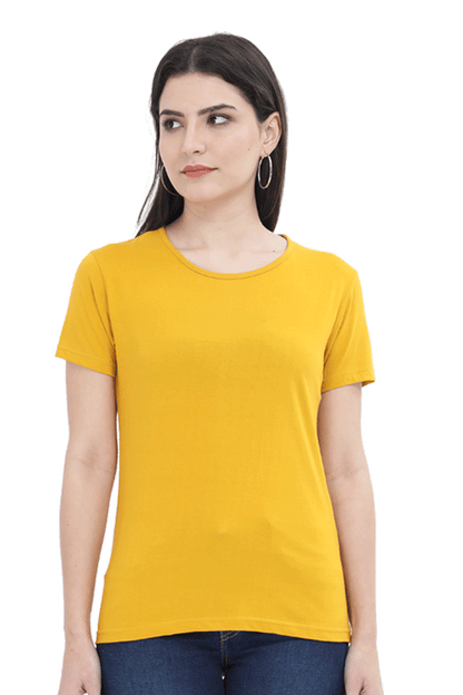 Light Colored Plain Women's T-Shirt - Casual & Comfy Everyday Wear