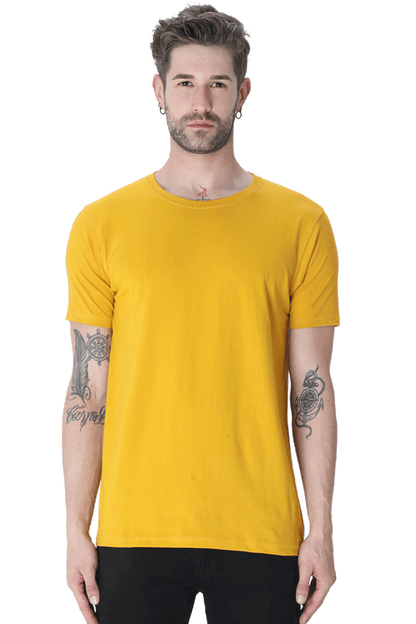 Unisex Round Neck Plain T-Shirt - Classic Fit, Versatile, and Perfect for Any Outfit