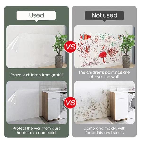 Self- Adhesive Transparent Electrostatic Wall Protection Film Buy 1 Get 1 Free - Kitchen Appliances