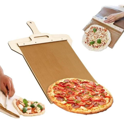 Wooden Pizza Paddle with Smooth Handle for Transfer The Pizza Crust - Kitchen Appliances