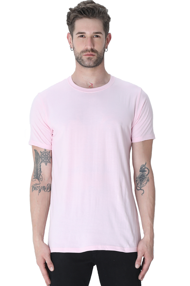 Unisex Round Neck Plain T-Shirt - Classic Fit, Versatile, and Perfect for Any Outfit