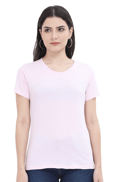 Light Colored Plain Women's T-Shirt - Casual & Comfy Everyday Wear