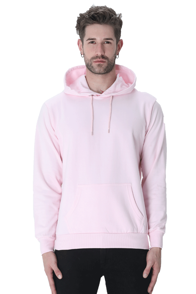 Unisex Plain Hooded Sweatshirt - Effortless Casual Wear