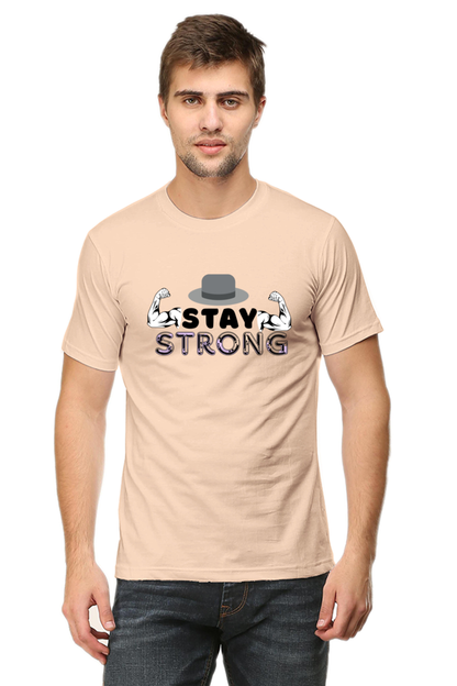 Stay Strong Gym round neck T-shirt for Men