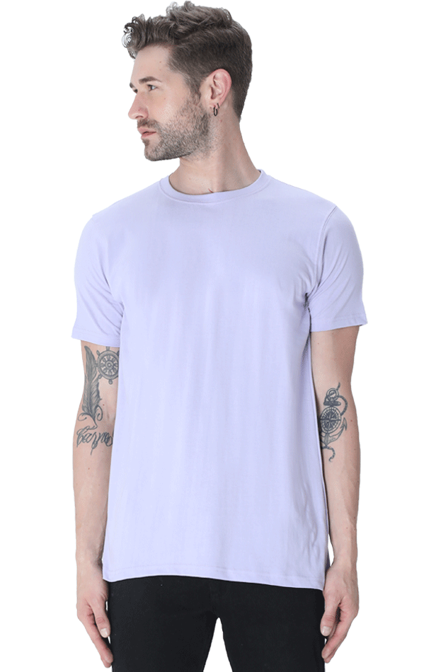 Unisex Round Neck Plain T-Shirt - Classic Fit, Versatile, and Perfect for Any Outfit