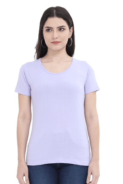 Light Colored Plain Women's T-Shirt - Casual & Comfy Everyday Wear