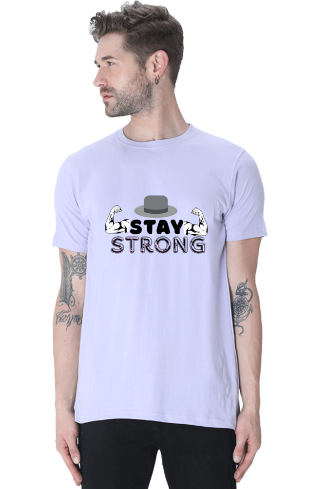 Stay Strong Gym round neck T-shirt for Men