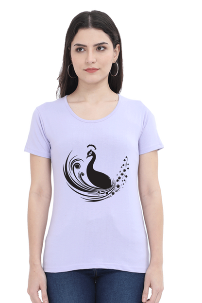 Premium Peacock Women’s Cotton T-Shirts | Perfect Fit & Unique Prints