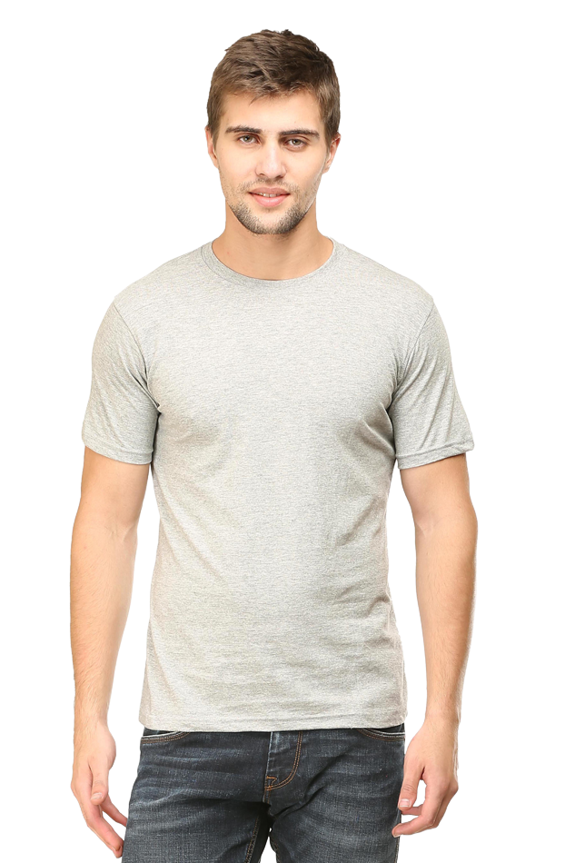 Unisex Round Neck Plain T-Shirt - Classic Fit, Versatile, and Perfect for Any Outfit