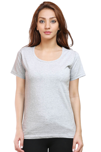 Light Colored Plain Women's T-Shirt - Casual & Comfy Everyday Wear