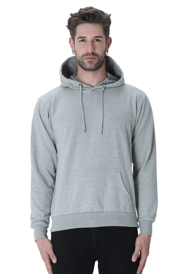 Unisex Plain Hooded Sweatshirt - Effortless Casual Wear