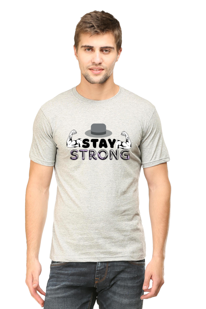 Stay Strong Gym round neck T-shirt for Men