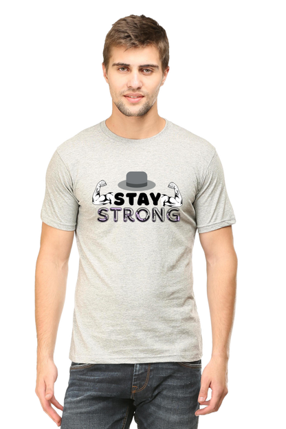 Stay Strong Gym round neck T-shirt for Men