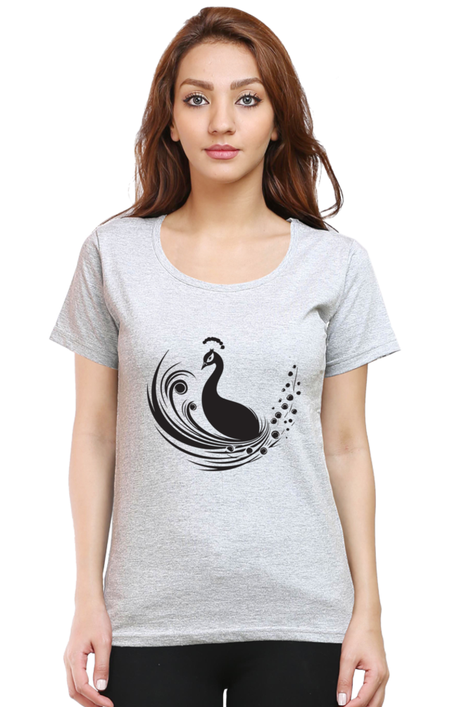 Premium Peacock Women’s Cotton T-Shirts | Perfect Fit & Unique Prints