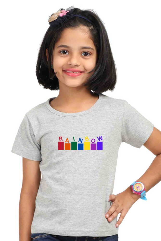 Rain Bow Piano Graphics Girls Top