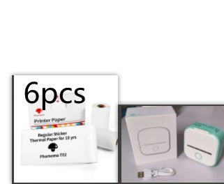 Printer paper with a printer on a white background