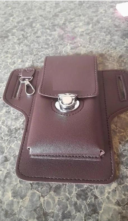 Men's PU Leather Phone Case with Belt Loop - Electronics & Gadgets