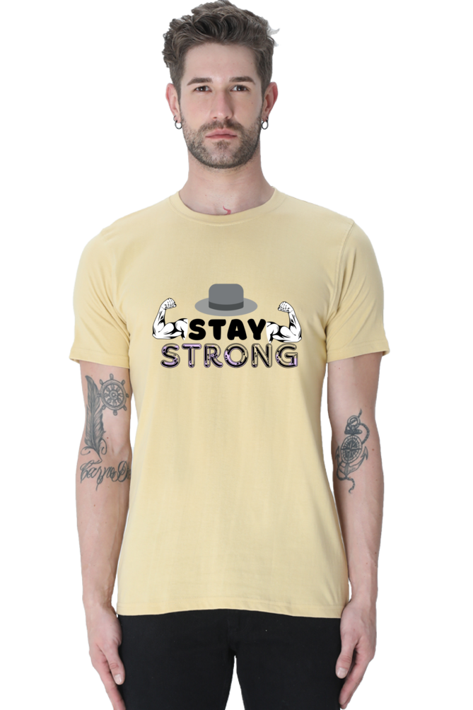 Stay Strong Gym round neck T-shirt for Men