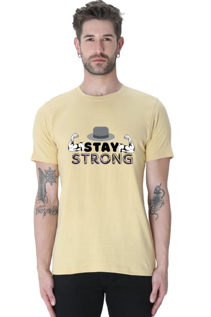 Stay Strong Gym round neck T-shirt for Men