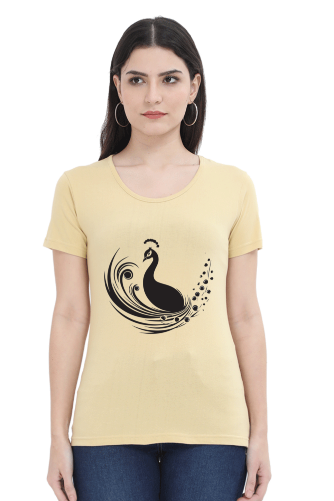 Premium Peacock Women’s Cotton T-Shirts | Perfect Fit & Unique Prints