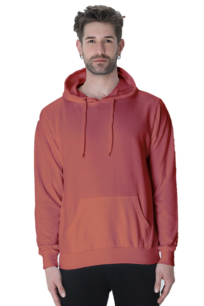 Unisex Plain Hooded Sweatshirt - Effortless Casual Wear