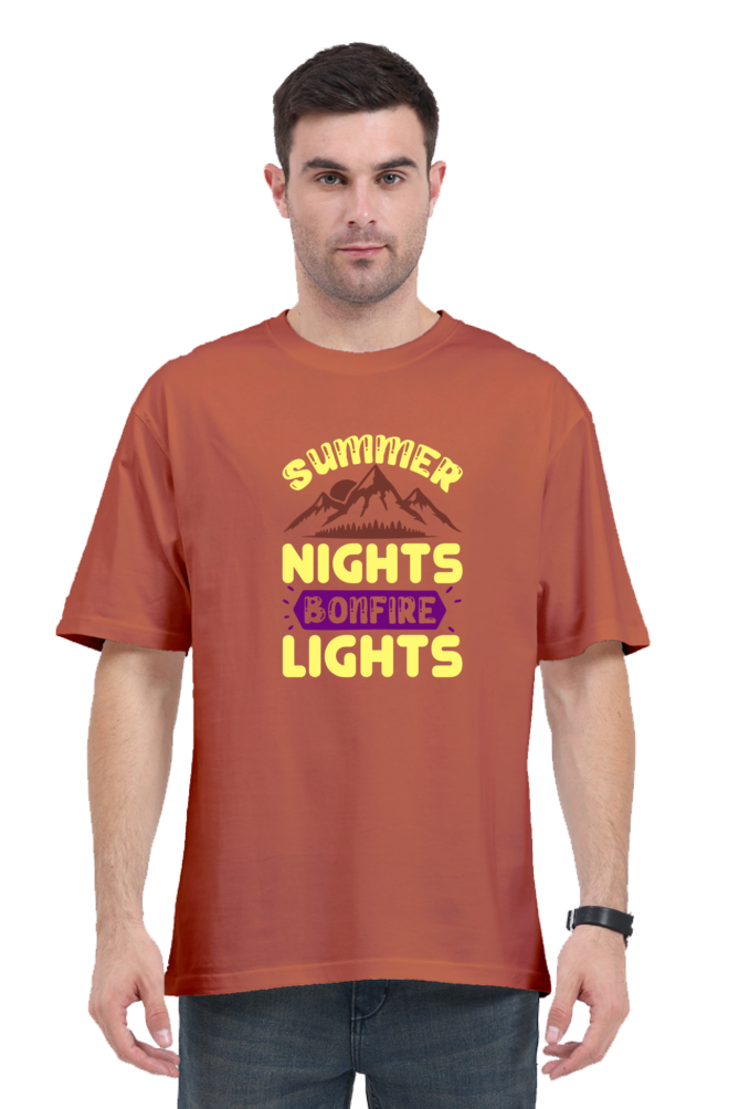 Summer Night Bonfire Light Oversized Classic T-Shirts You’ll Love