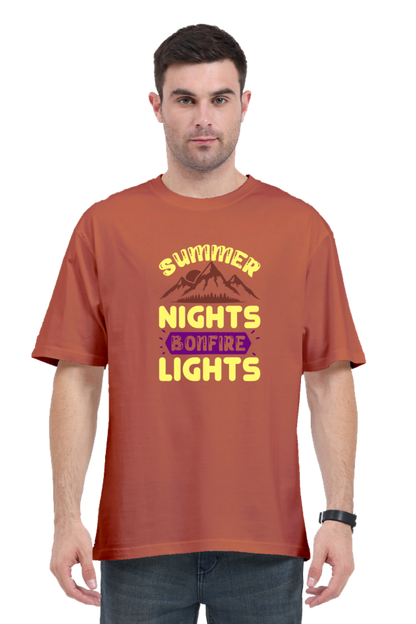 Summer Night Bonfire Light Oversized Classic T-Shirts You’ll Love