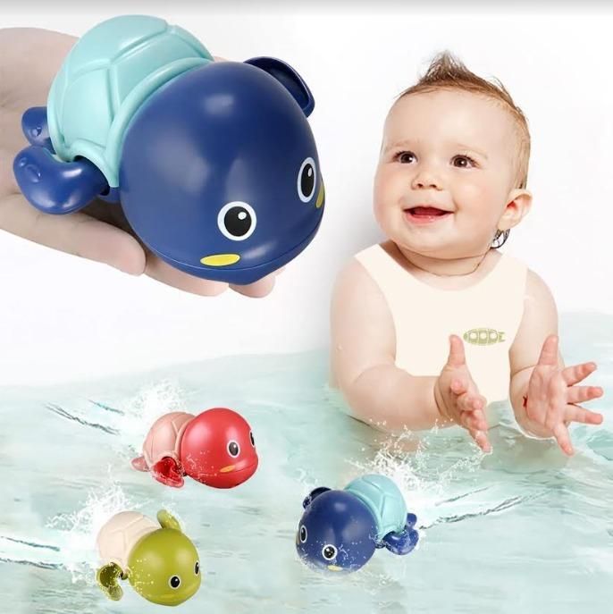 Cute Swimming Turtle Bath Toys for Kids Wind Up Toys for 1 Year Old Kids - Toys