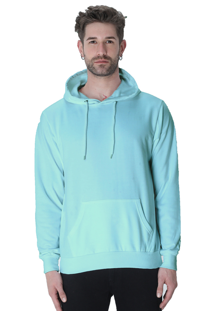 Unisex Plain Hooded Sweatshirt - Effortless Casual Wear