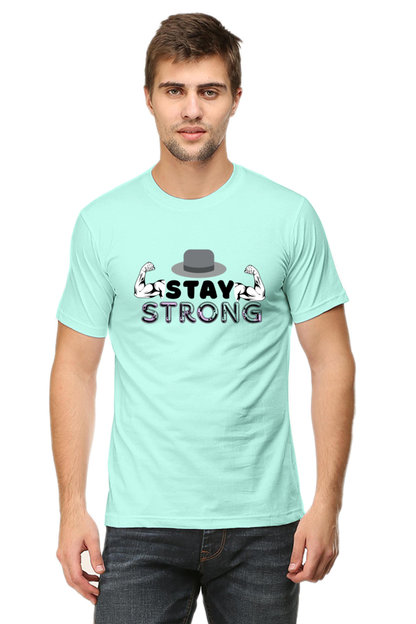 Stay Strong Gym round neck T-shirt for Men