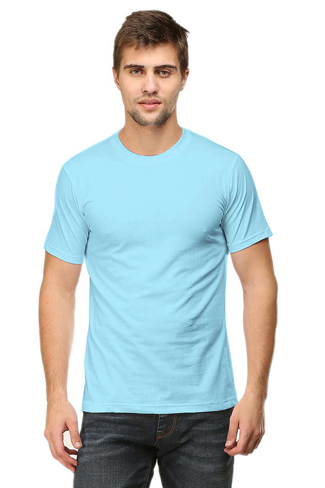 Unisex Round Neck Plain T-Shirt - Classic Fit, Versatile, and Perfect for Any Outfit