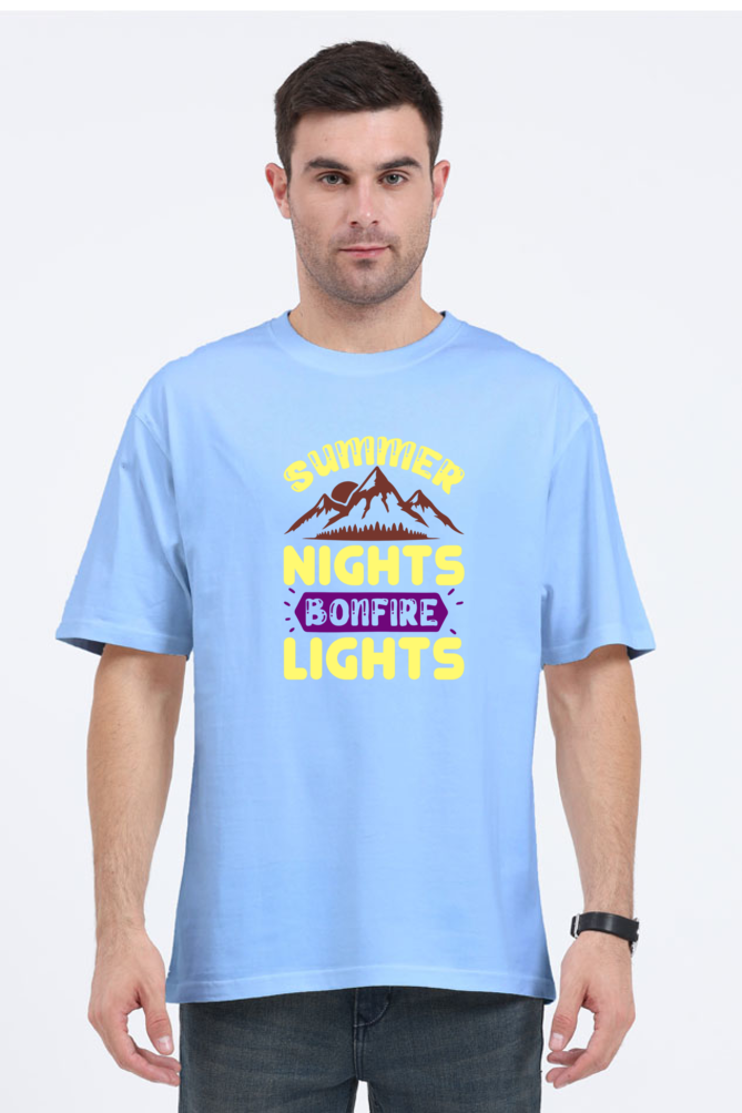 Summer Night Bonfire Light Oversized Classic T-Shirts You’ll Love