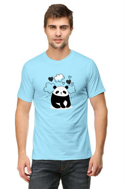 Panda Graphic Round Neck T-Shirt