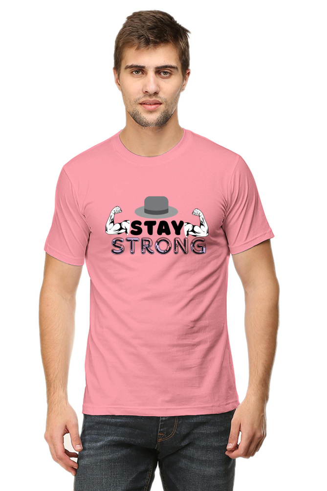 Stay Strong Gym round neck T-shirt for Men