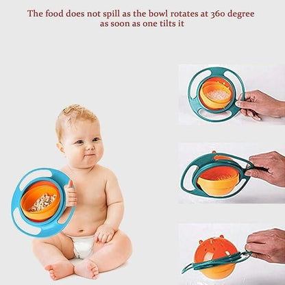 360 Degree Rotation Food Bowl - Baby Products