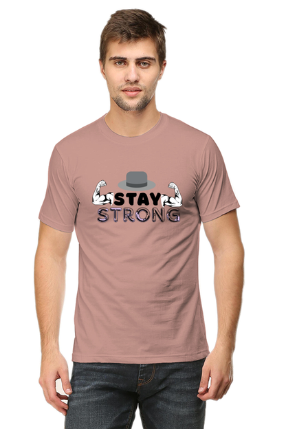 Stay Strong Gym round neck T-shirt for Men