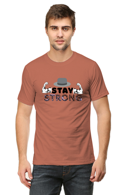 Stay Strong Gym round neck T-shirt for Men