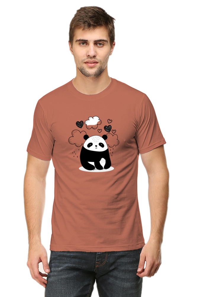 Panda Graphic Round Neck T-Shirt