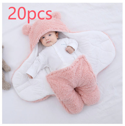 Baby Quilted Sleeping Bag Wrapper – Soft Cotton Blend Infant Swaddle Blanket