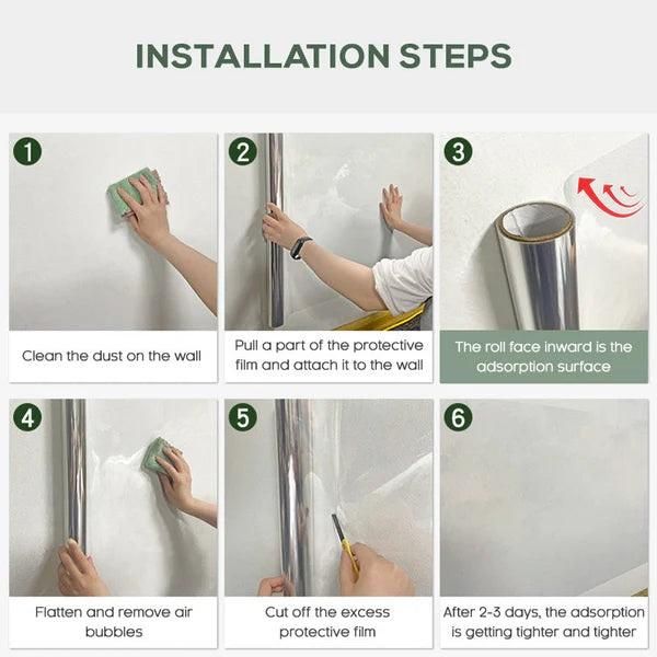 Self- Adhesive Transparent Electrostatic Wall Protection Film Buy 1 Get 1 Free - Kitchen Appliances