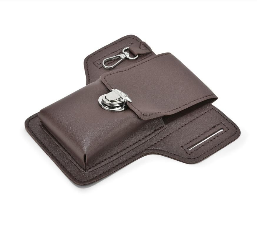 Men's PU Leather Phone Case with Belt Loop - Electronics & Gadgets